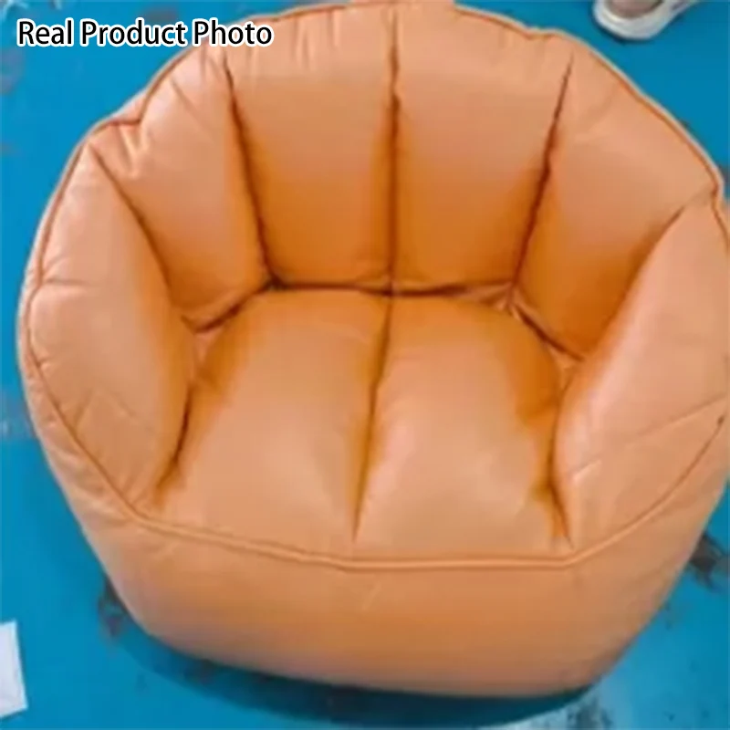 Contemporary Nordic Synthetic Fabric EPS Bean Bag Lazy Sofa With Backrest & Footrest For Living Room & Bedroom