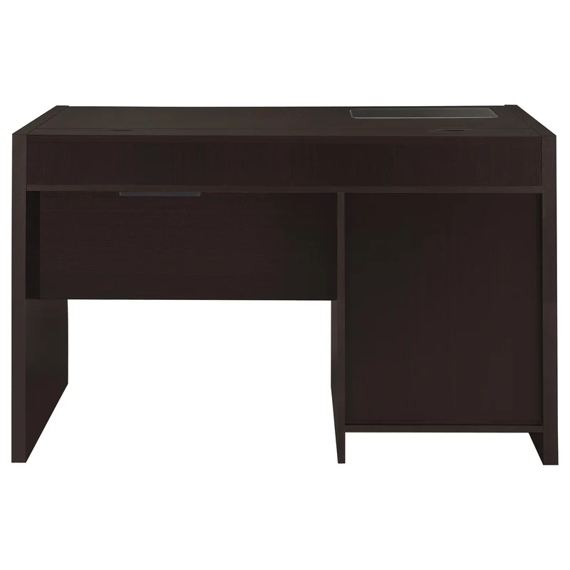 Coaster Furniture Halston 800702 47-inch 2-Drawer Office Desk with Cabinet - Cappuccino