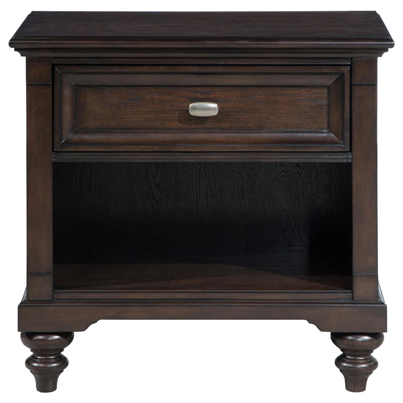 Coaster Furniture Andover 223632 1-Drawer Nightstand Bedside Table - Dark Oak
