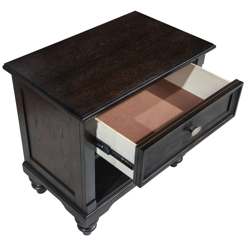 Coaster Furniture Andover 223632 1-Drawer Nightstand Bedside Table - Dark Oak