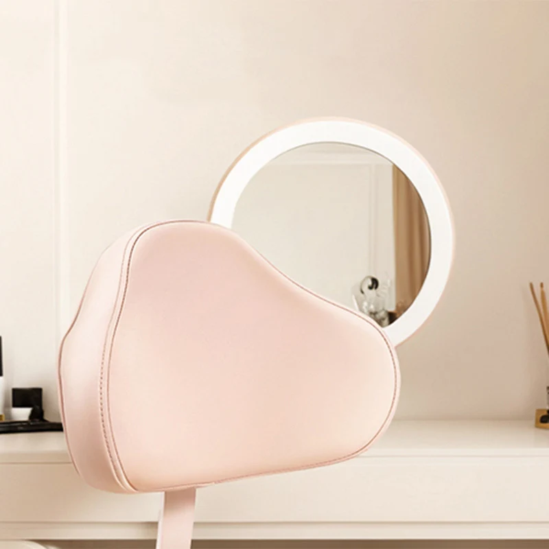 Contemporary Nordic PU Leather Iron Cloud-Shaped Round Swivel Vanity Stool Backrest For Bedroom & Home Office