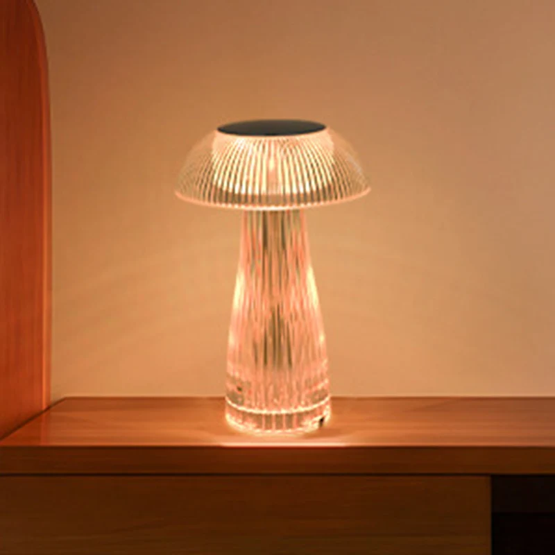 Contemporary Creative Rechargeable Acrylic Jellyfish Cordless LED Table Lamp Night Light For Bedroom