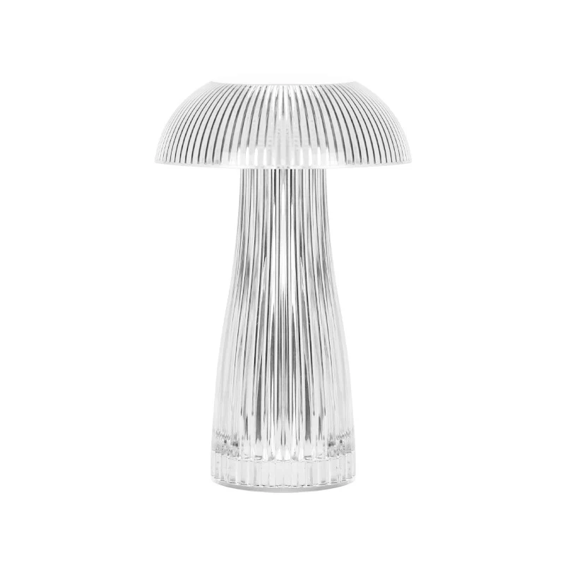 Contemporary Creative Rechargeable Acrylic Jellyfish Cordless LED Table Lamp Night Light For Bedroom