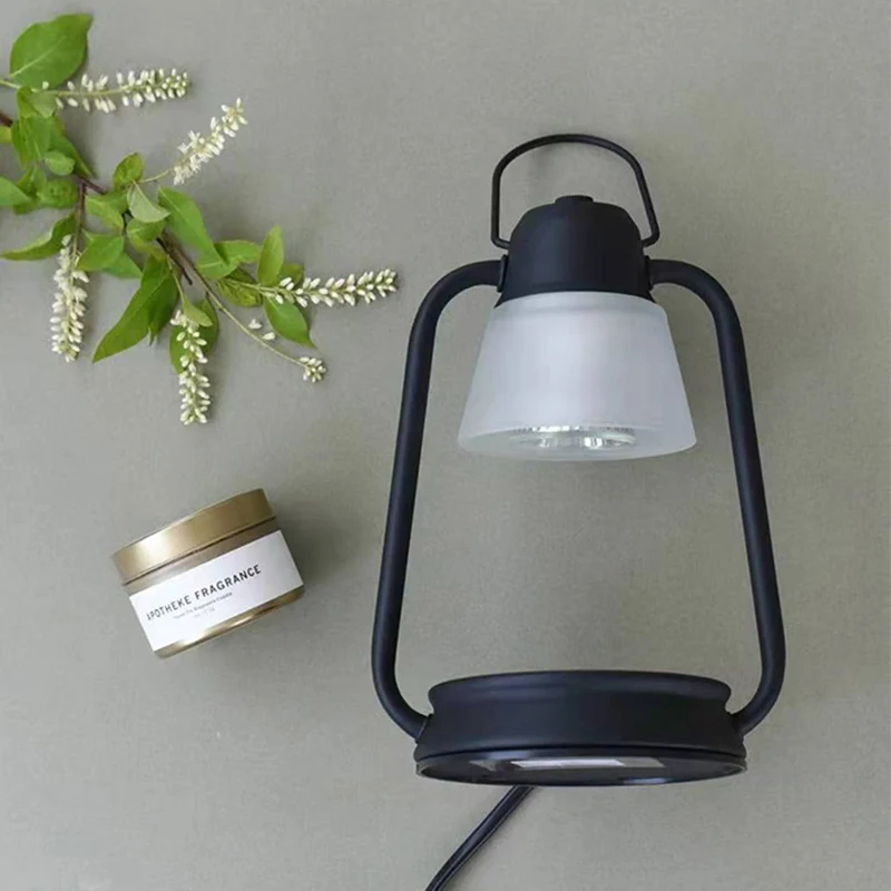 Modern Art Deco Iron Conical 1-Light Melting Wax Table Lamp For Bedroom And Living Room