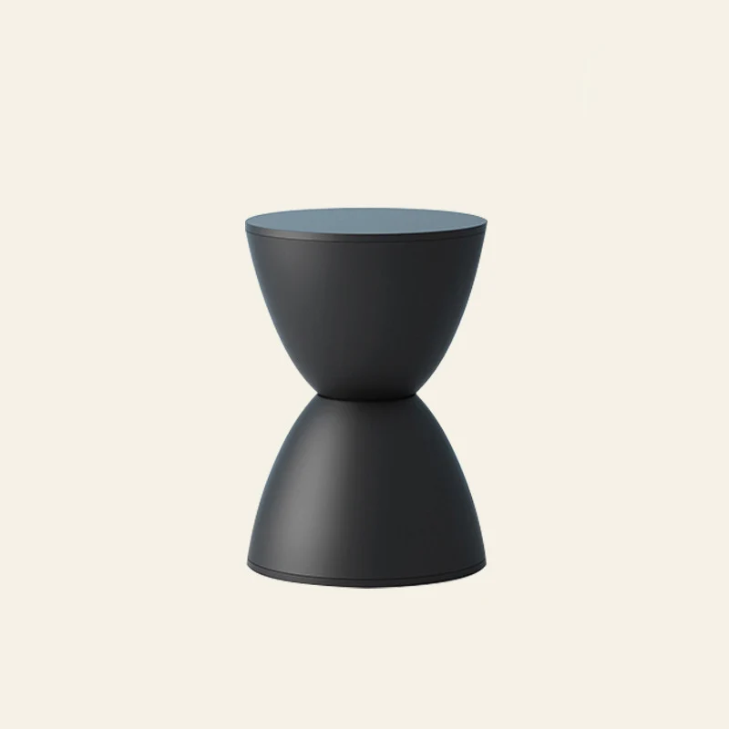 Modern Minimalist PP Hourglass-Shaped Stool Chair For Bedroom & Living Room