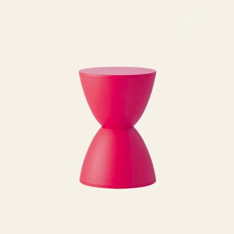 Modern Minimalist PP Hourglass-Shaped Stool Chair For Bedroom & Living Room