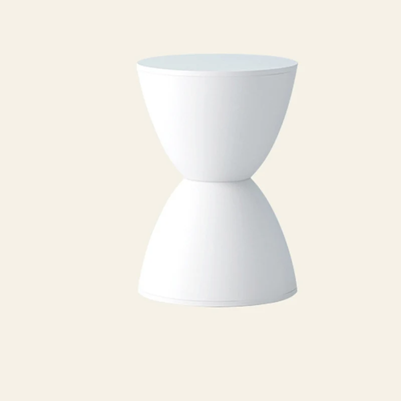 Modern Minimalist PP Hourglass-Shaped Stool Chair For Bedroom & Living Room