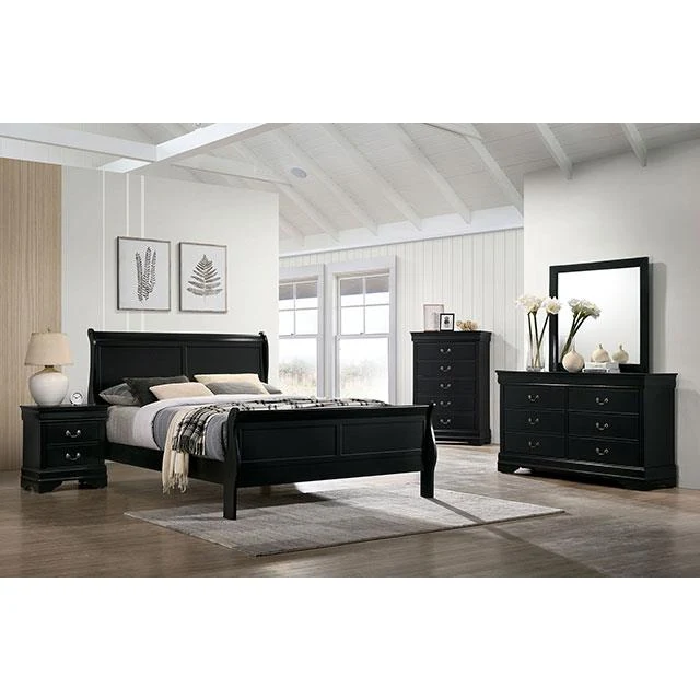 Furniture of America Louis Philippe FM7866BK-M Mirror
