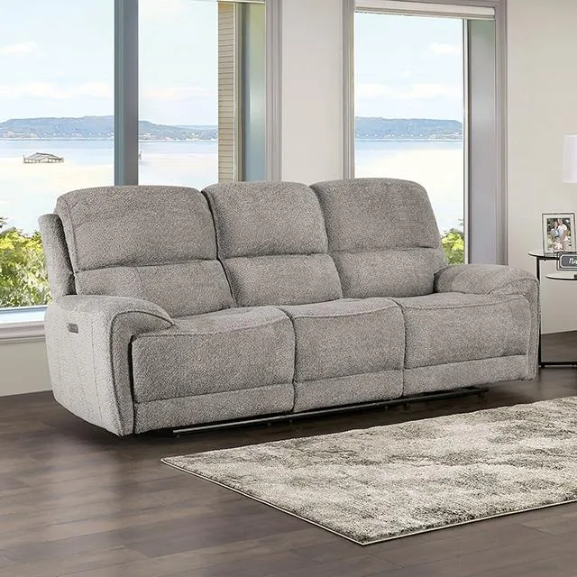 Furniture of America Morcote FM62001LG-SF-PM Power Sofa
