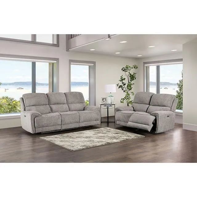 Furniture of America Morcote FM62001LG-SF-PM Power Sofa