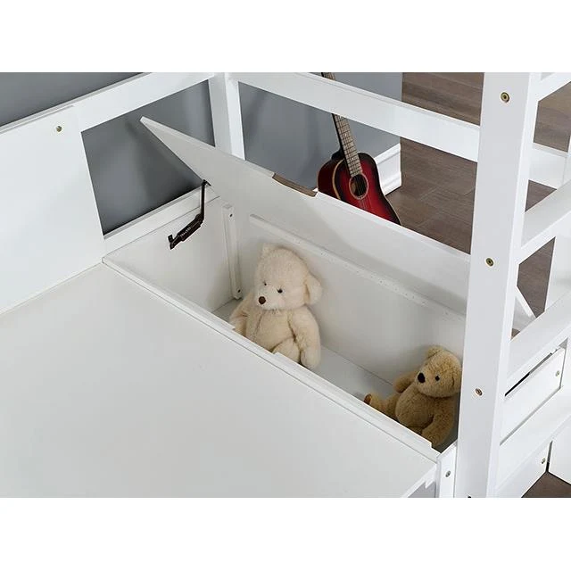Furniture of America Callistus CM-BK828WH Bunk Bed