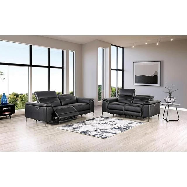 Furniture of America Ascona CM9927BK-SF-PM Power Sofa