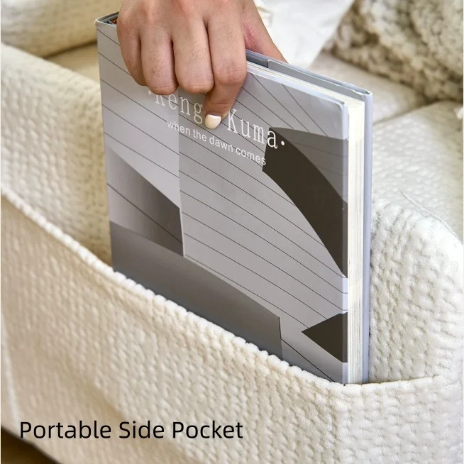 Sofá cama convertible 3 en 1 de tela de terciopelo con almacenamiento inferior.