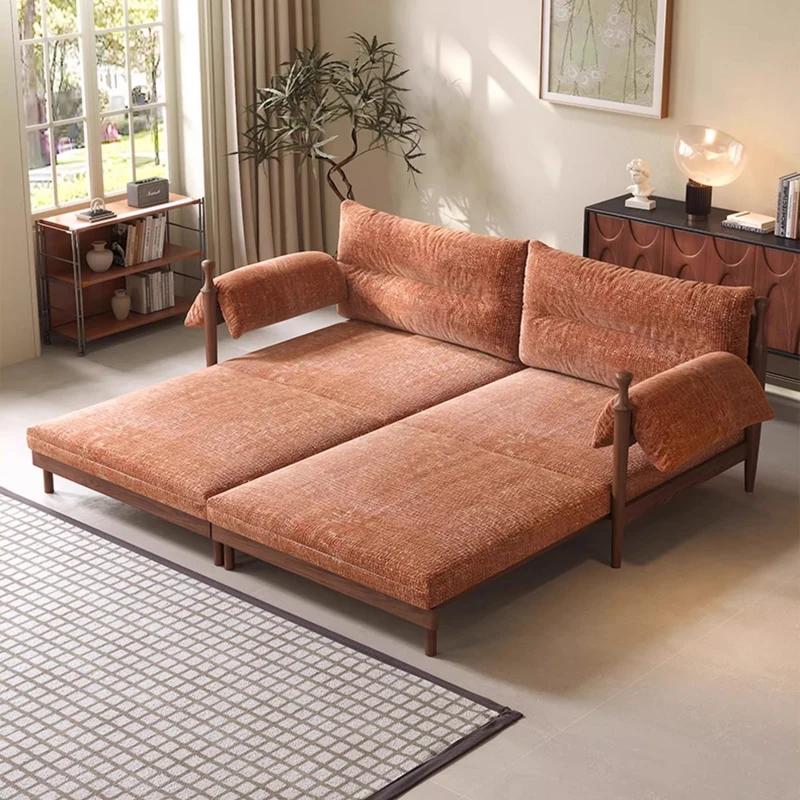 Sofá cama extraíble con estructura de madera de fresno macizo FENGYU