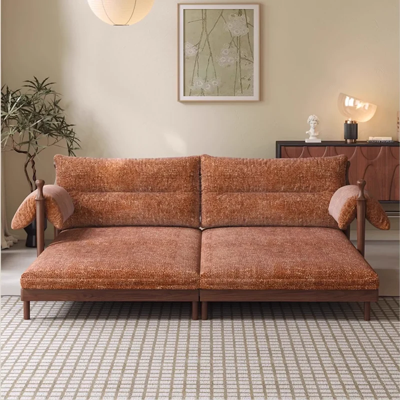 Sofá cama extraíble con estructura de madera de fresno macizo FENGYU