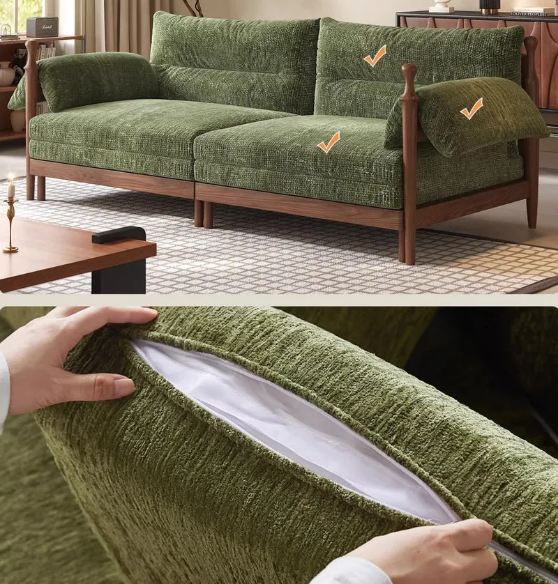 Sofá cama extraíble con estructura de madera de fresno macizo FENGYU