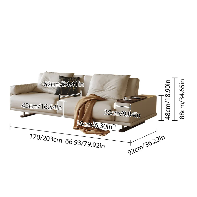Sofá cama con respaldo ajustable y reposabrazos giratorio de tela de cuero para escritorio