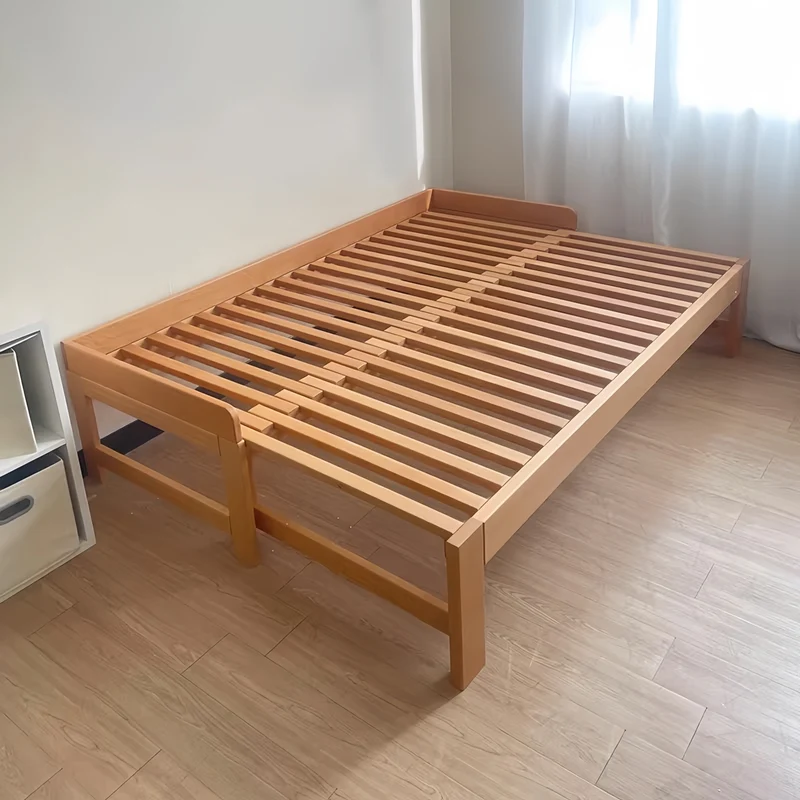 Cama de día de madera maciza de haya con cajones de almacenamiento debajo