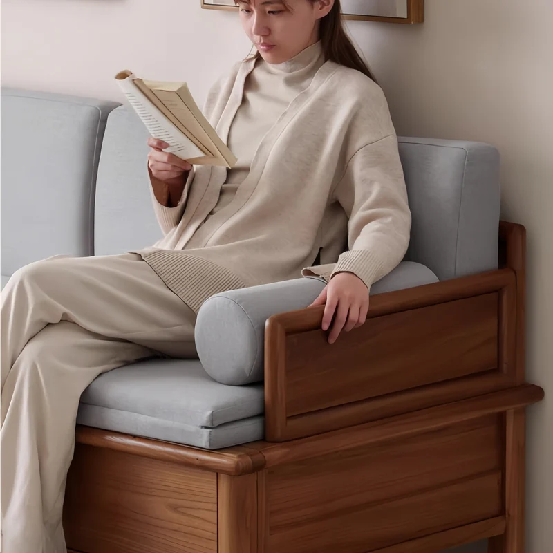 Cama Arhat 3 en 1 de madera maciza con cajones de almacenamiento debajo