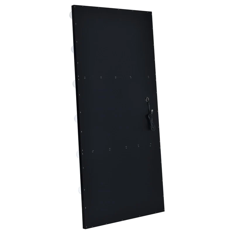 Coaster Furniture Zayan 969557 32 x 71 Inch Floor Mirror LED Lighting - Black Gloss