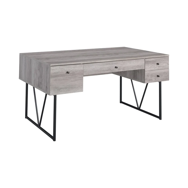 Coaster Furniture Analiese 801999 63-inch 4-Drawer Writing Desk - Grey Driftwood