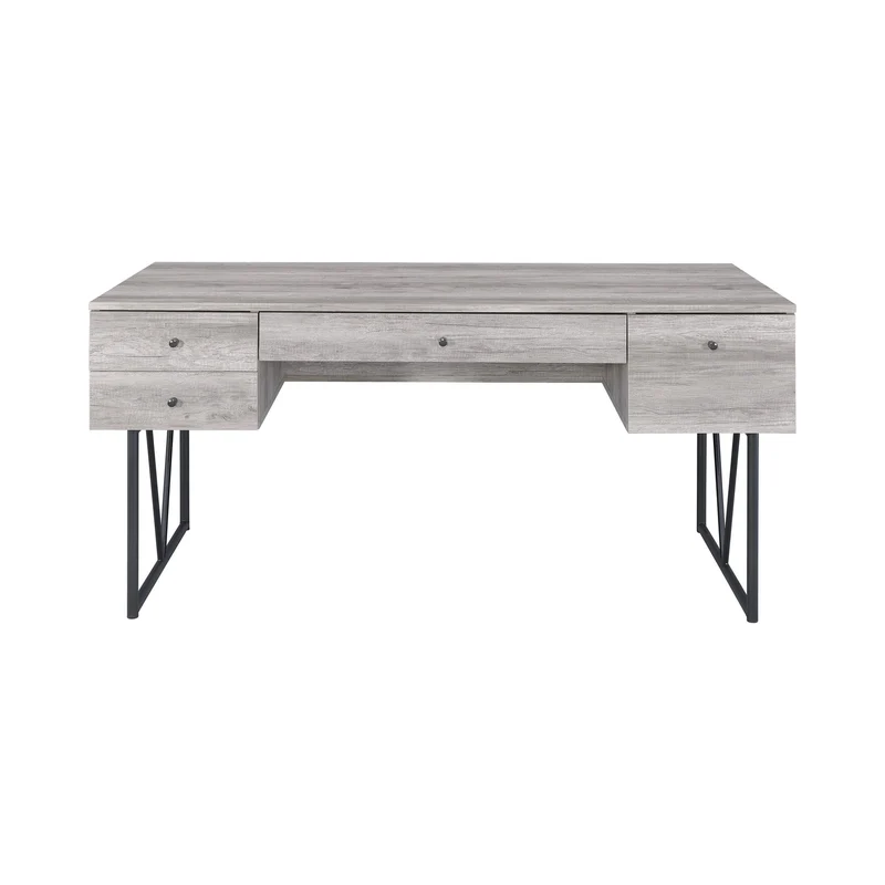 Coaster Furniture Analiese 801999 63-inch 4-Drawer Writing Desk - Grey Driftwood