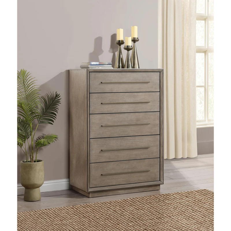 Coaster Furniture Durango 223275 5-Drawer Bedroom Chest - Taupe Oak