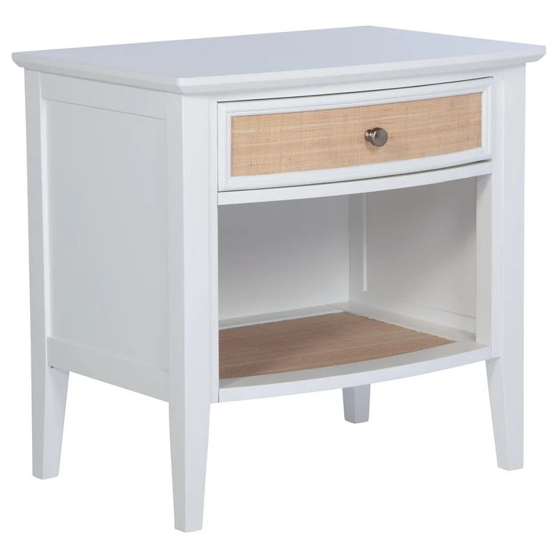Coaster Furniture Bexhill 223472 1-Drawer Nightstand Bedside Table - White