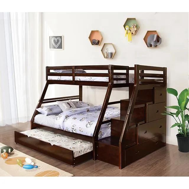 Furniture of America Ellington FM-BK611ES Twin/Full Bunk Bed
