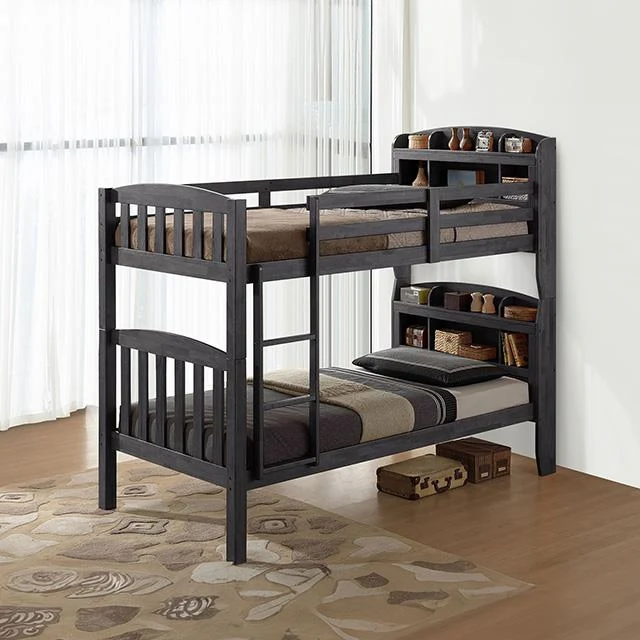 Furniture of America Stutsman FM-BK106GY-T Twin/Twin Bunk Bed
