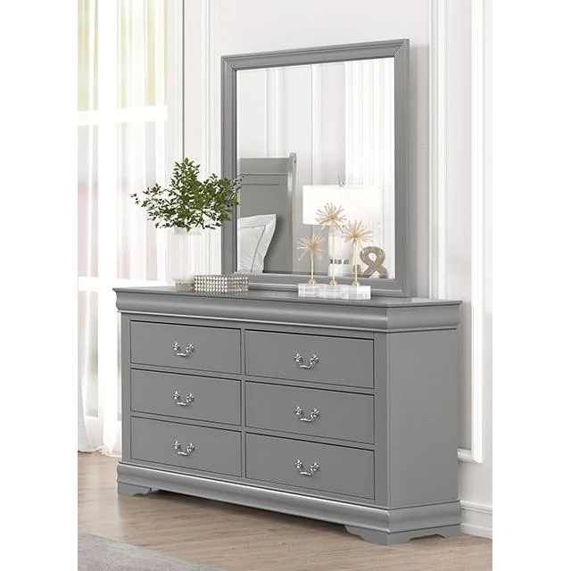 Furniture of America Louis Philippe FM7866GY-M Mirror