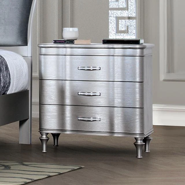 Furniture of America Eleanora FM7416SV-N Night Stand