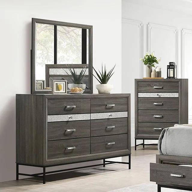 Furniture of America Voleta FM7212GY-D Dresser