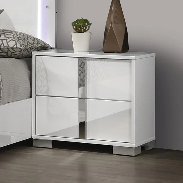 Furniture of America Sinistra FM7211WH-N Night Stand
