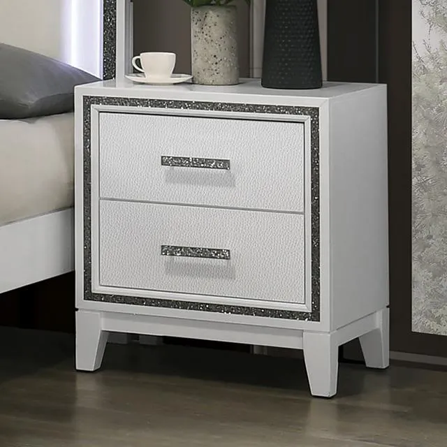 Furniture of America Lucida FM7203WH-N Night Stand