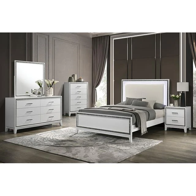 Furniture of America Lucida FM7203WH-N Night Stand