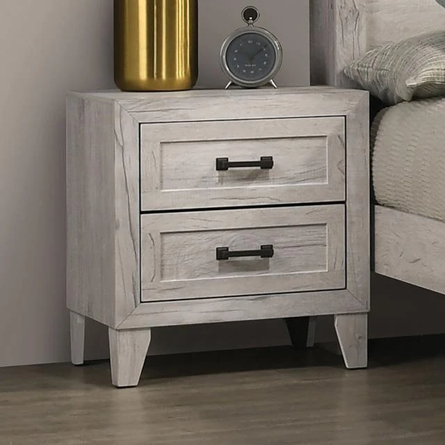 Furniture of America Mysen FM7202WH-N Night Stand