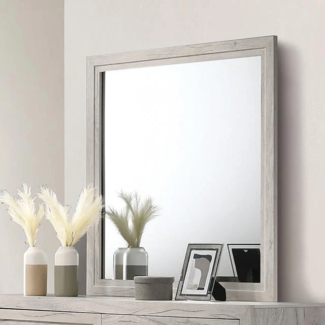Furniture of America Mysen FM7202WH-M Mirror
