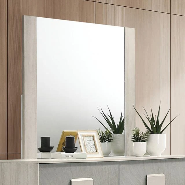 Furniture of America Lincolt FM7201WH-M Mirror