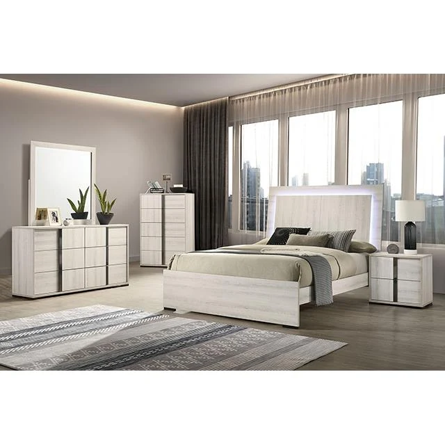 Furniture of America Horten FM7200WH-M Mirror