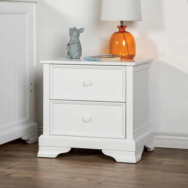 Furniture of America Fanton FM7107WH-N Night Stand