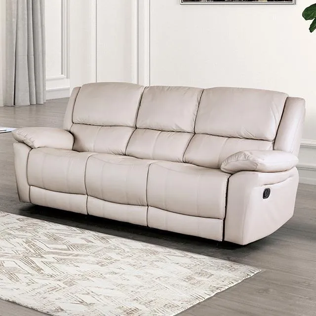 Furniture of America Glarus FM69003WH-SF-M Sofa Manual Recliner