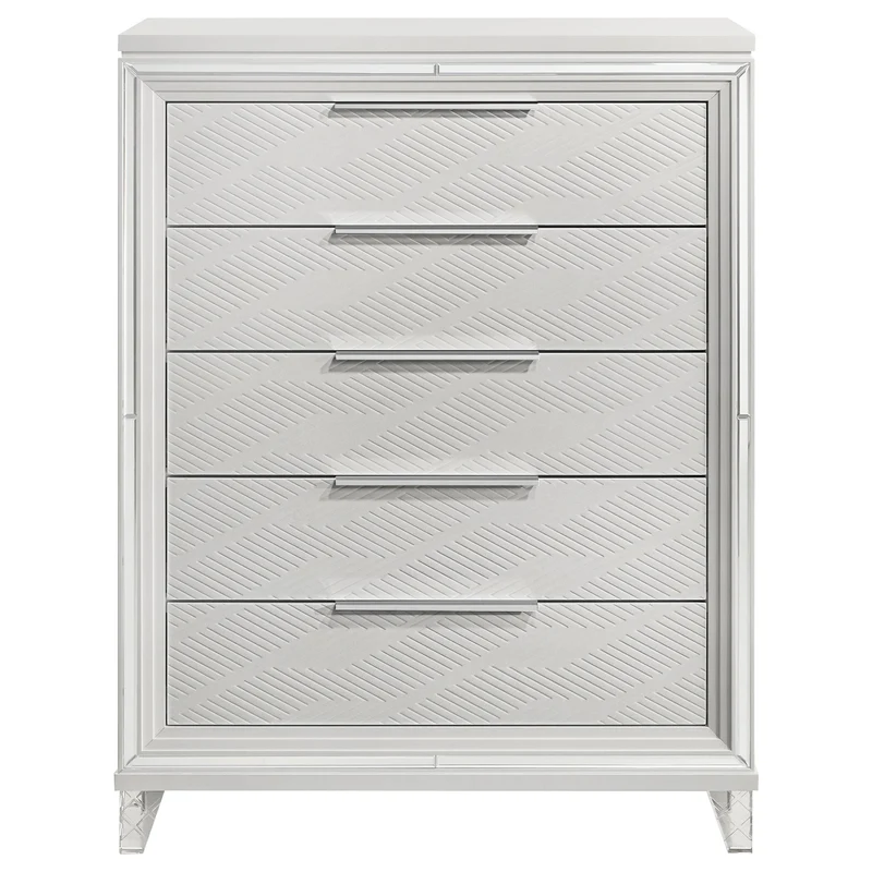 Coaster Furniture Marmore 224965 5-Drawer Bedroom Chest of Drawers - White