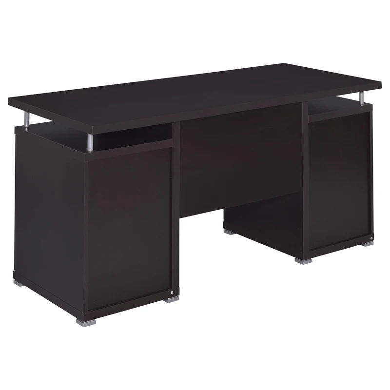 Coaster Furniture Tracy 800107 55-inch 2-Drawer Office Computer Desk - Cappuccino