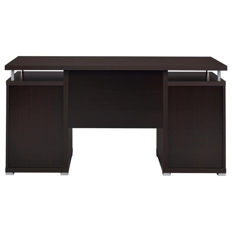 Coaster Furniture Tracy 800107 55-inch 2-Drawer Office Computer Desk - Cappuccino