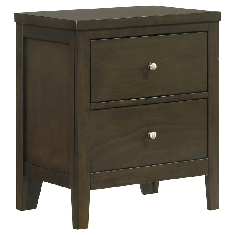 Coaster Furniture Wilkes 224422 2-Drawer Nightstand Bedside Table - Dark Cocoa
