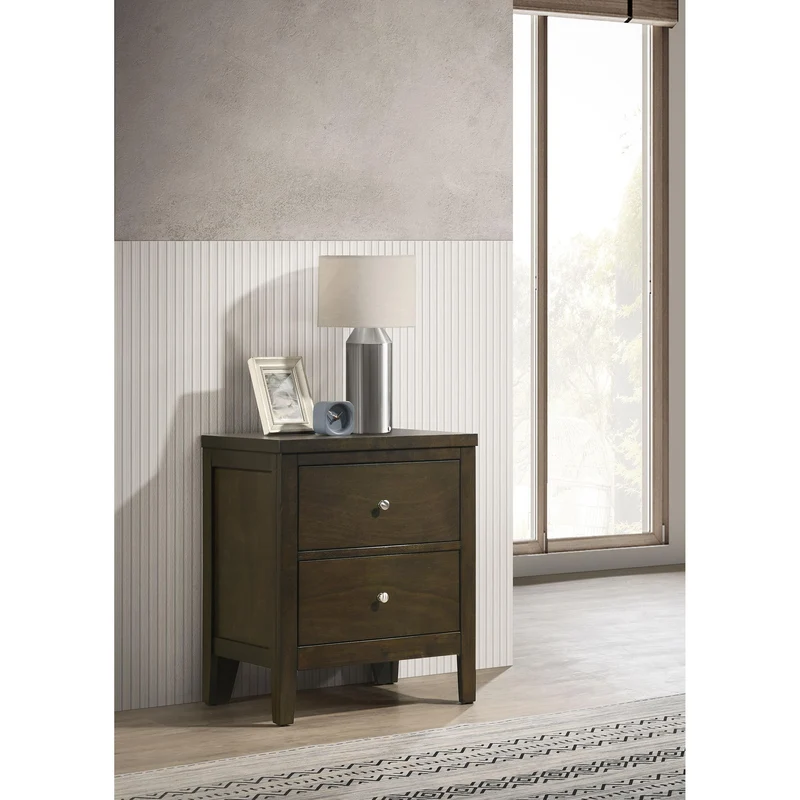 Coaster Furniture Wilkes 224422 2-Drawer Nightstand Bedside Table - Dark Cocoa