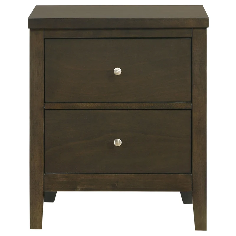 Coaster Furniture Wilkes 224422 2-Drawer Nightstand Bedside Table - Dark Cocoa