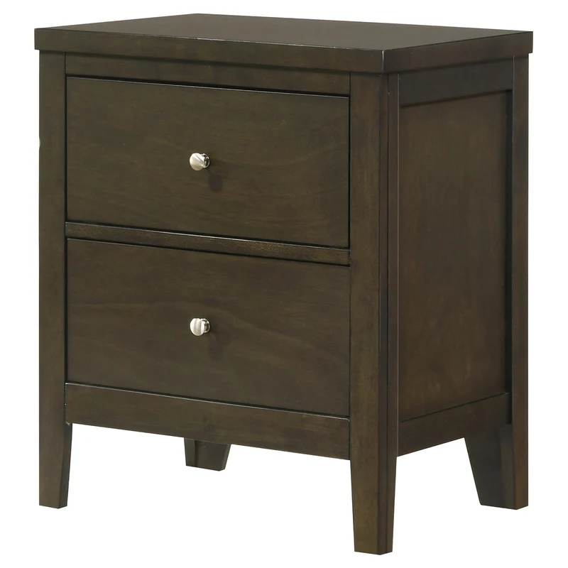 Coaster Furniture Wilkes 224422 2-Drawer Nightstand Bedside Table - Dark Cocoa