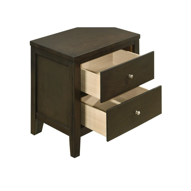 Coaster Furniture Wilkes 224422 2-Drawer Nightstand Bedside Table - Dark Cocoa
